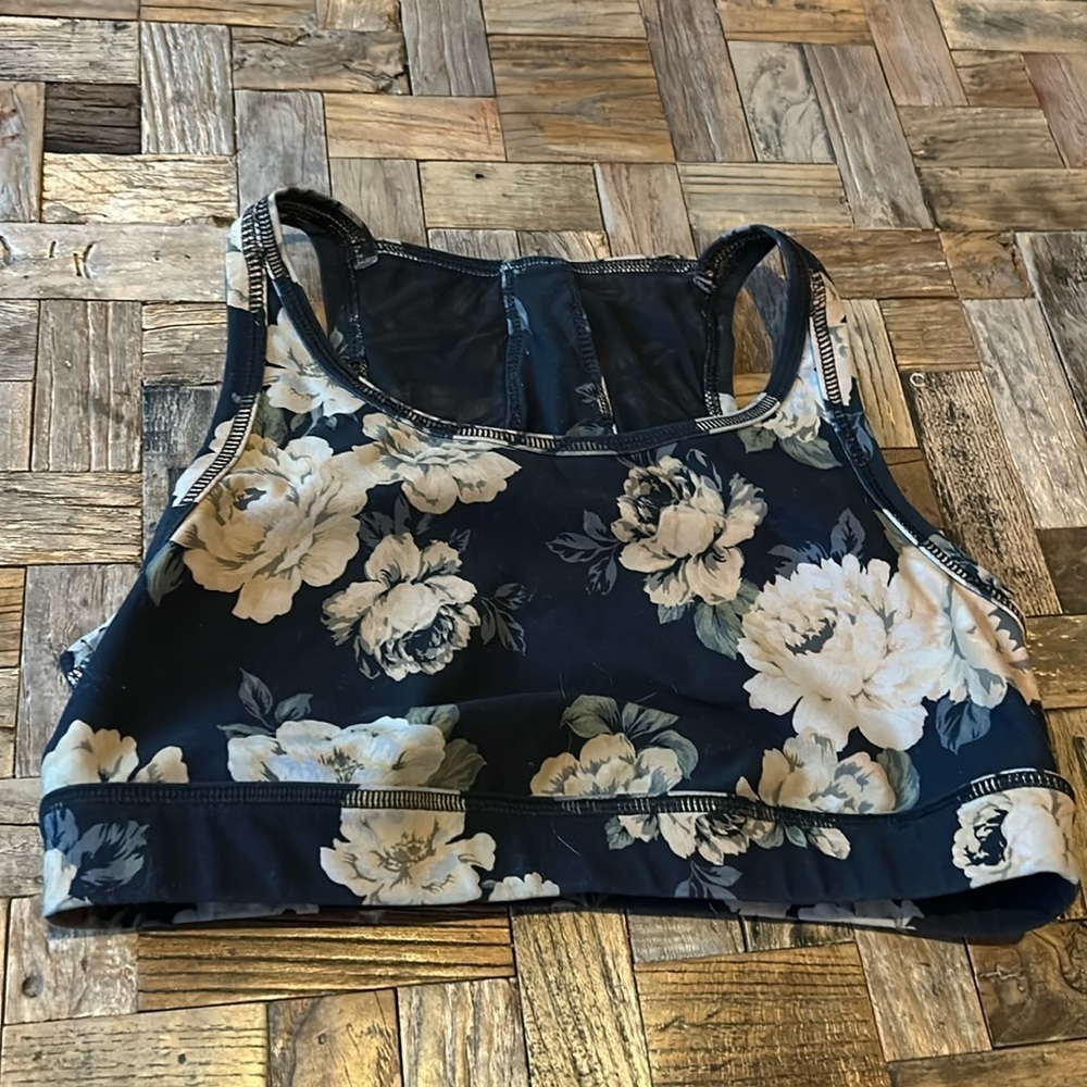 torrid Navy Floral Sports Bra